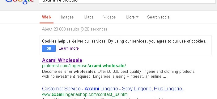 21. Axami wholesale in Google