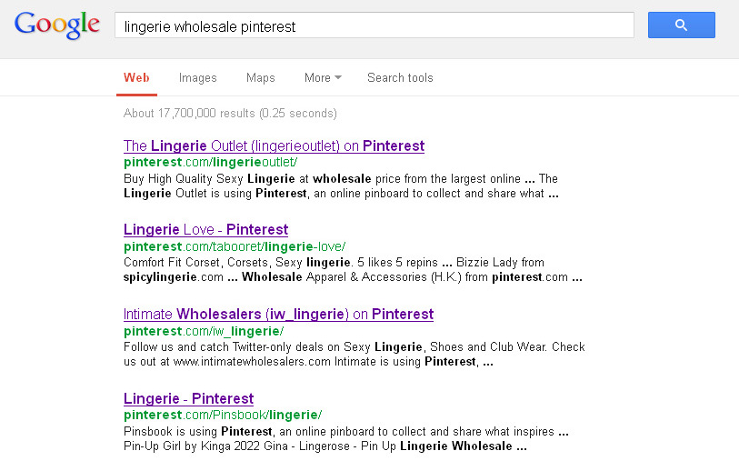 9. lingerie wholesale pinterest in Google 17.03.2013